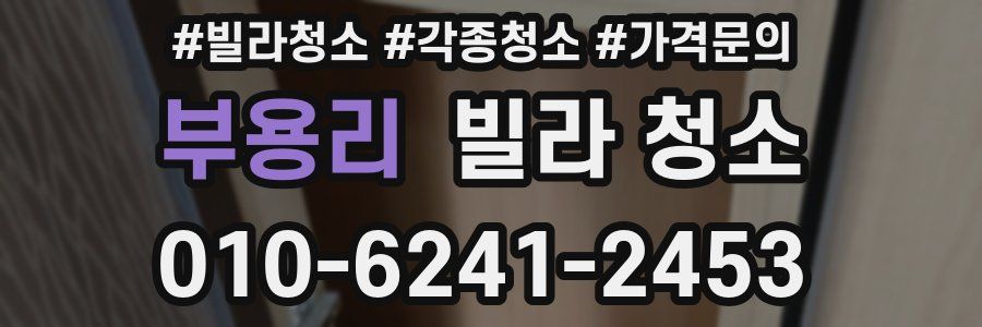 부용리 빌라 청소