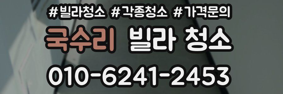 국수리 빌라 청소