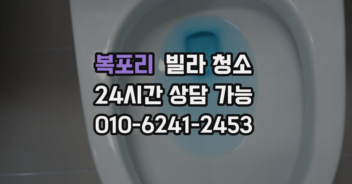 복포리 빌라 청소