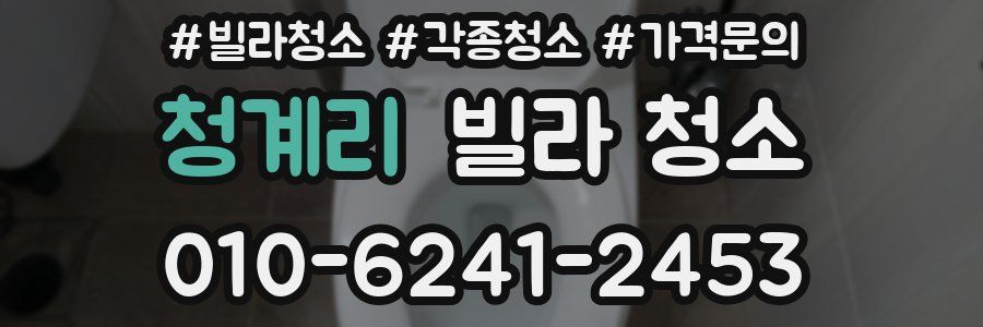 청계리 빌라 청소