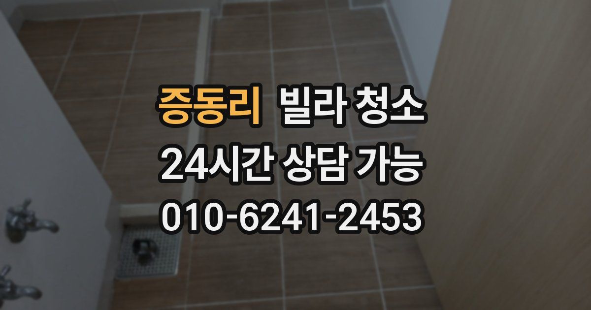 증동리 빌라 청소