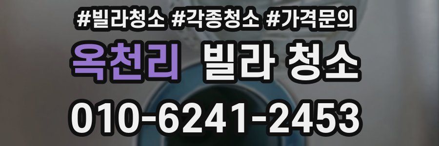 옥천리 빌라 청소