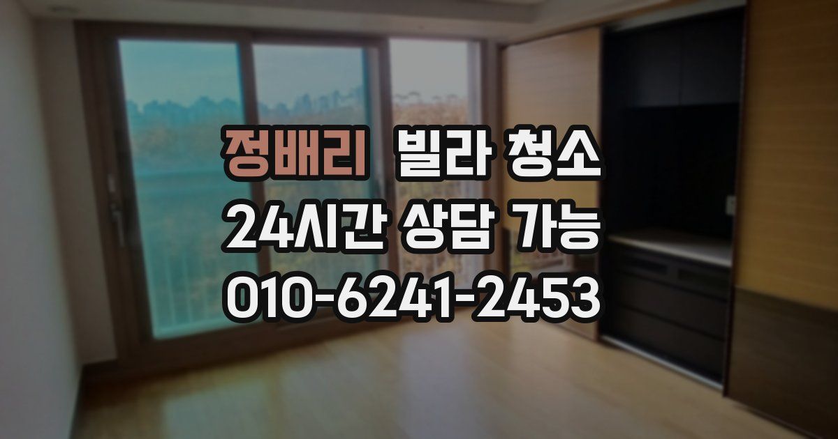 정배리 빌라 청소