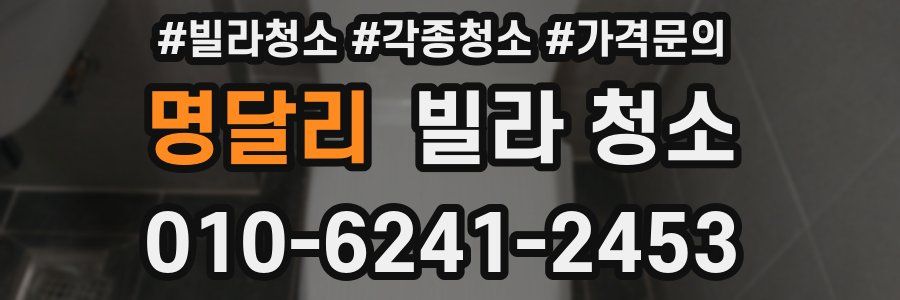 명달리 빌라 청소