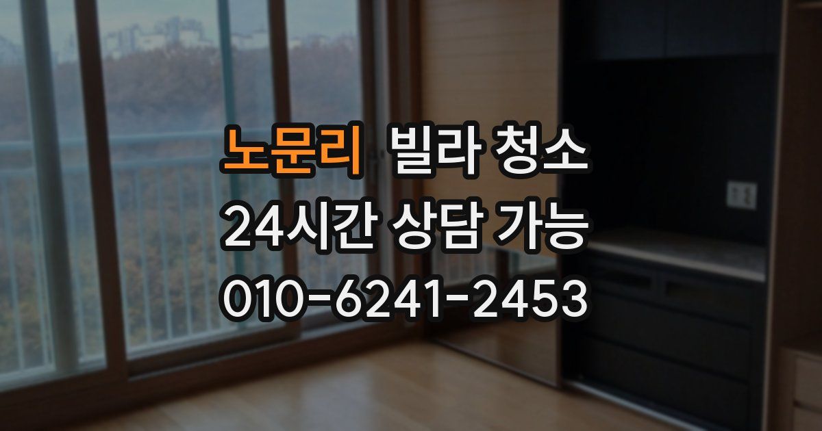 노문리 빌라 청소