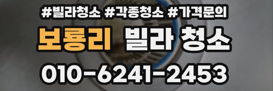 보룡리 빌라 청소