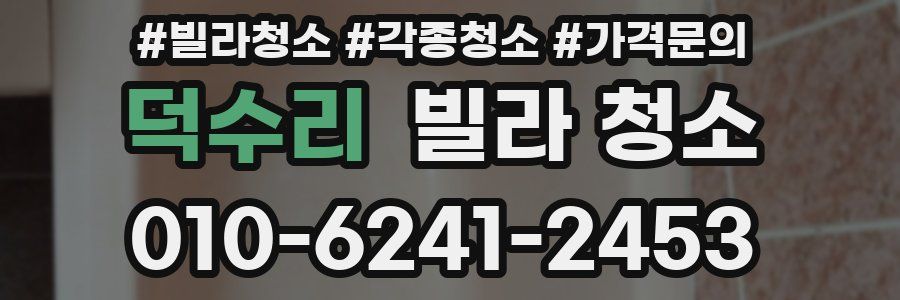 덕수리 빌라 청소