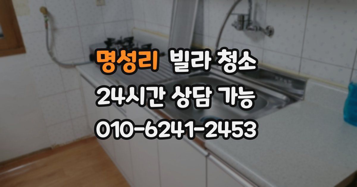 명성리 빌라 청소