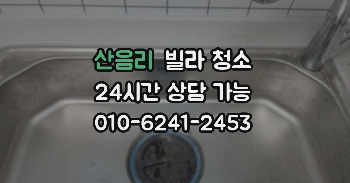 산음리 빌라 청소