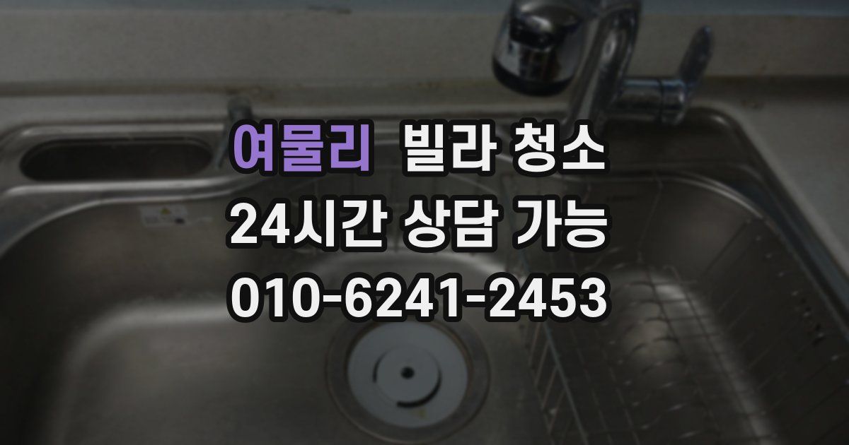 여물리 빌라 청소