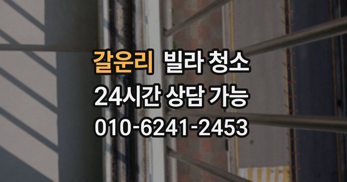 갈운리 빌라 청소