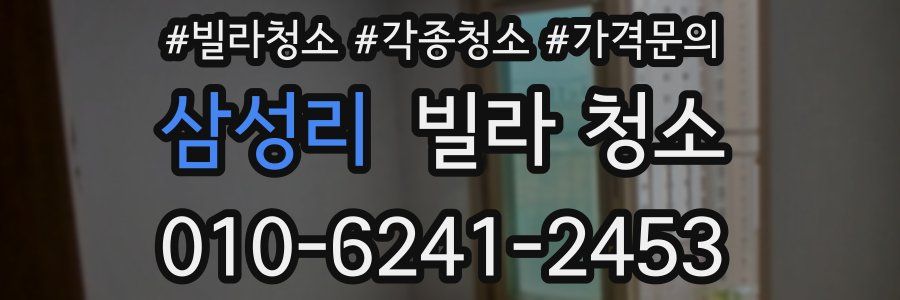 삼성리 빌라 청소