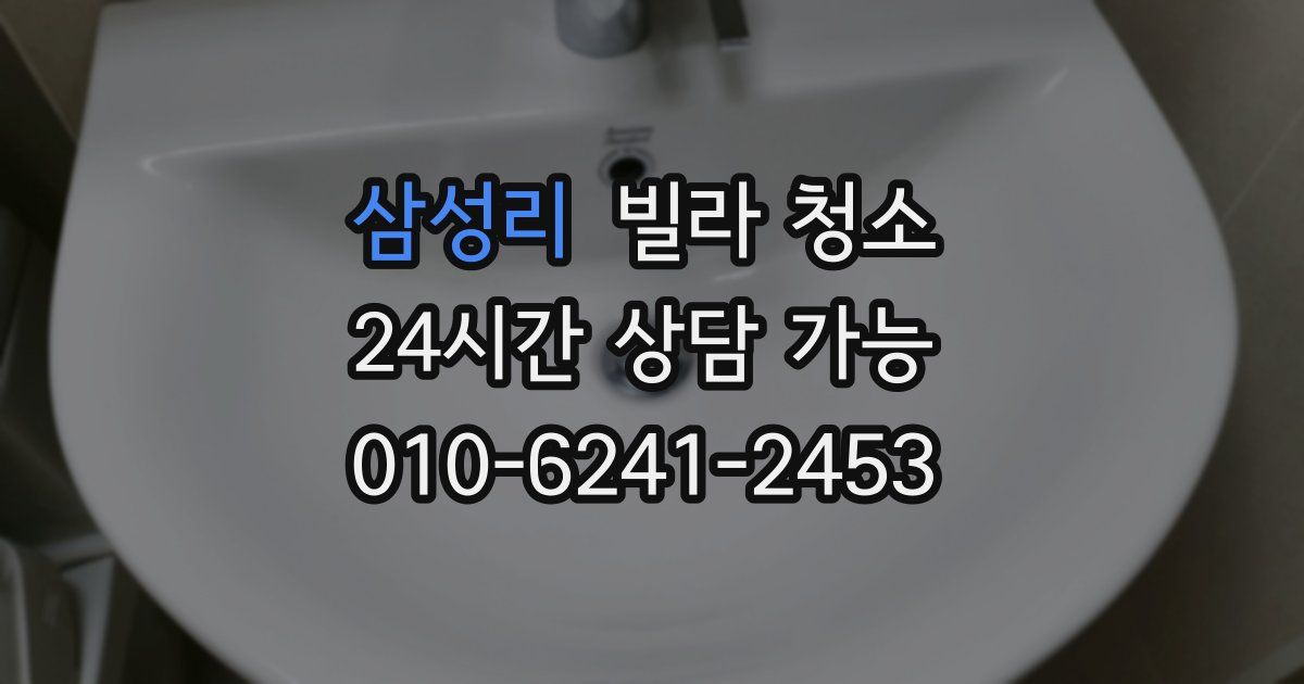 삼성리 빌라 청소