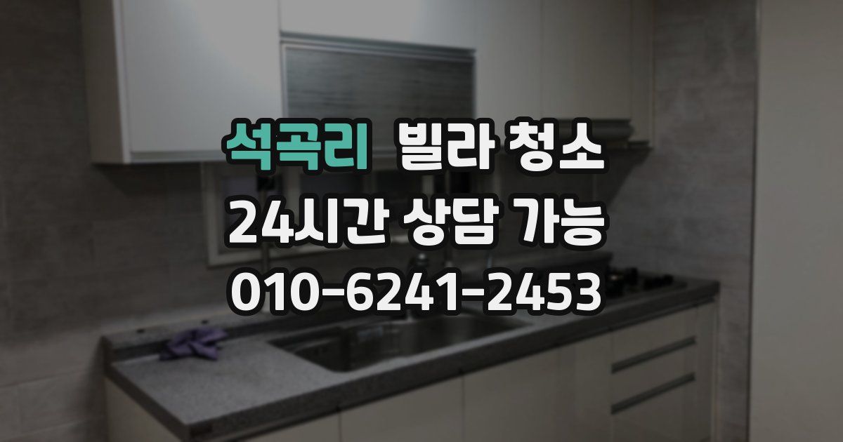 석곡리 빌라 청소