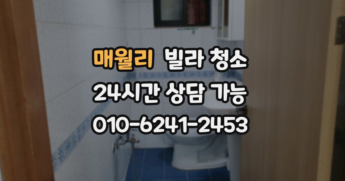 매월리 빌라 청소