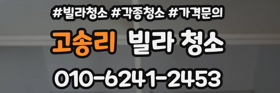 고송리 빌라 청소