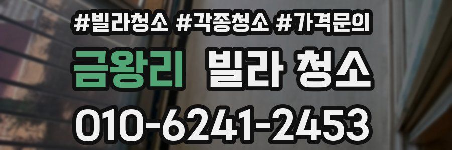 금왕리 빌라 청소