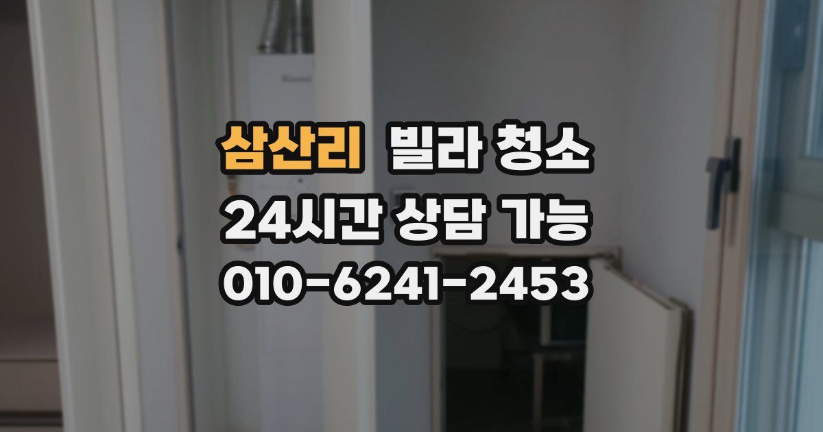 삼산리 빌라 청소