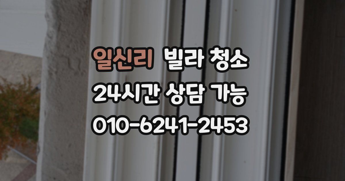 일신리 빌라 청소