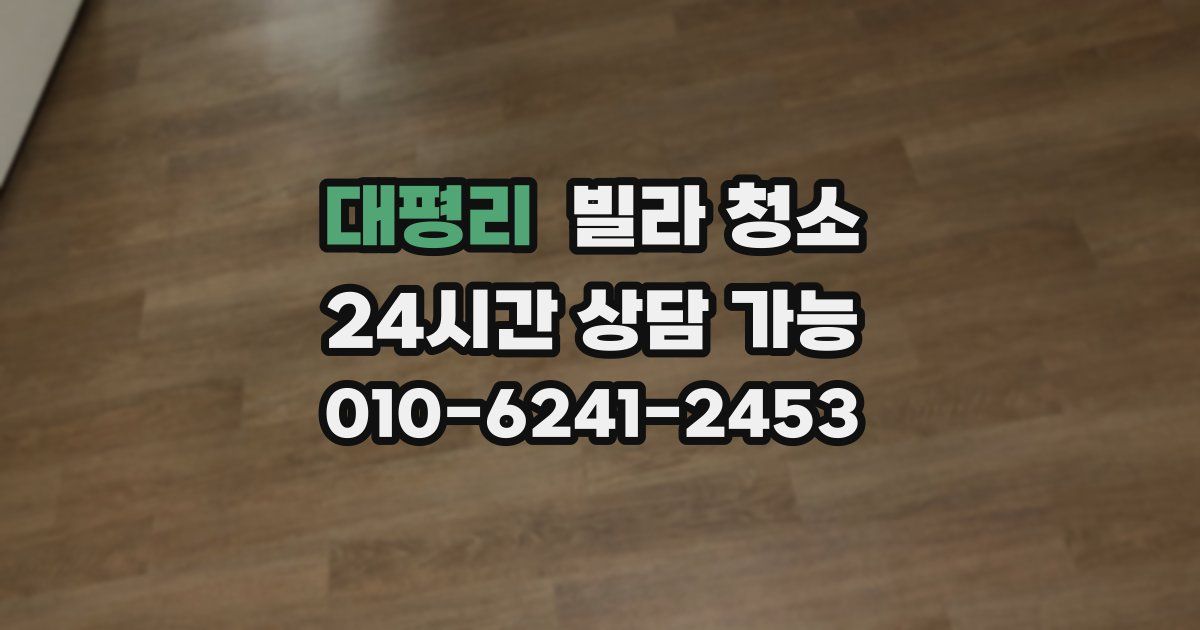 대평리 빌라 청소