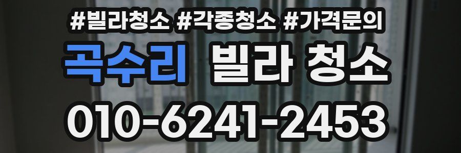 곡수리 빌라 청소