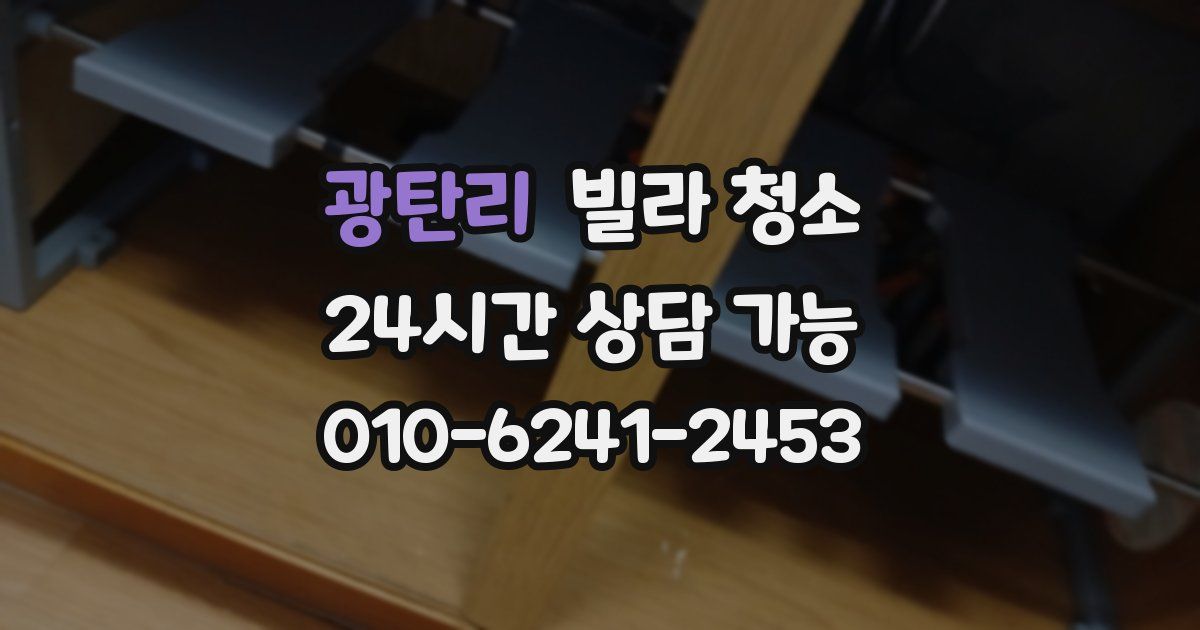 광탄리 빌라 청소