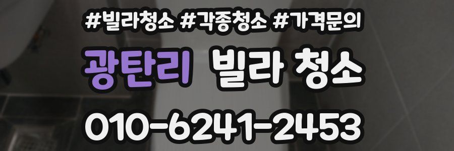 광탄리 빌라 청소