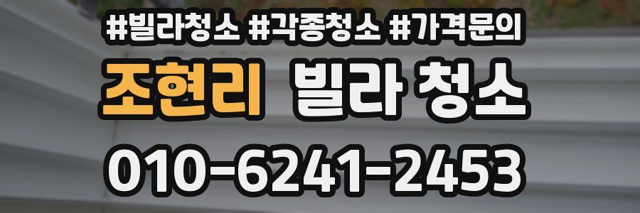 조현리 빌라 청소