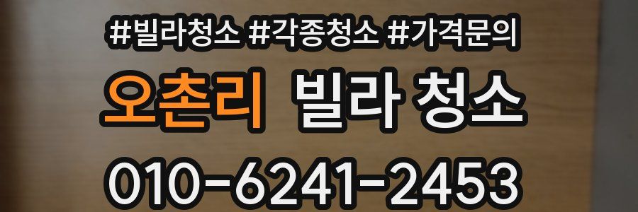 오촌리 빌라 청소