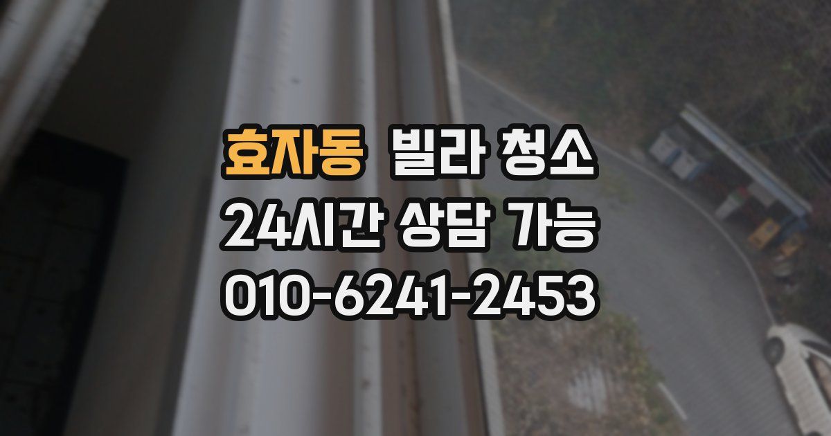 효자동 빌라 청소