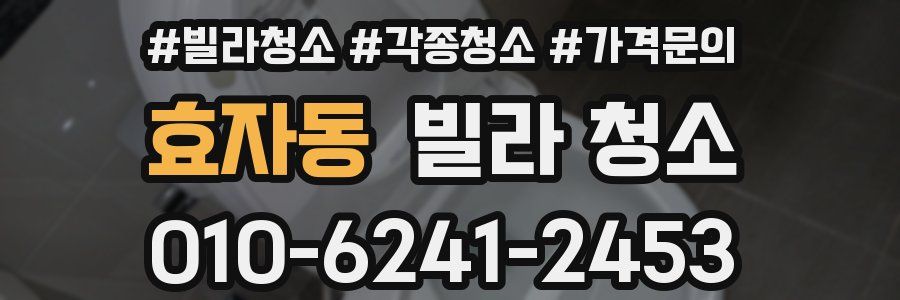 효자동 빌라 청소