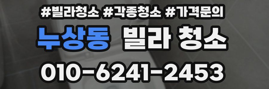 누상동 빌라 청소