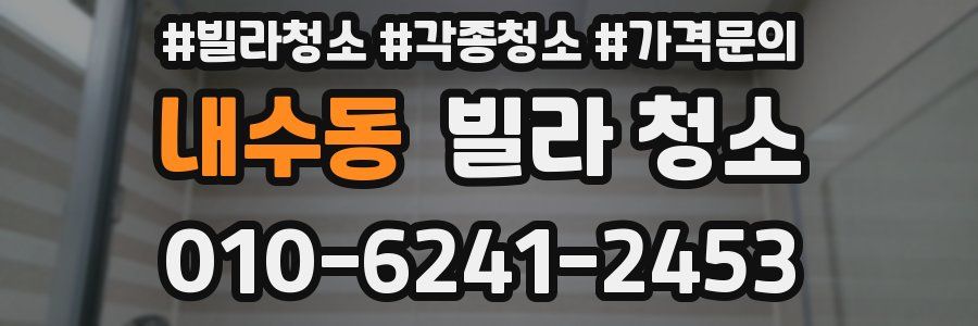 내수동 빌라 청소