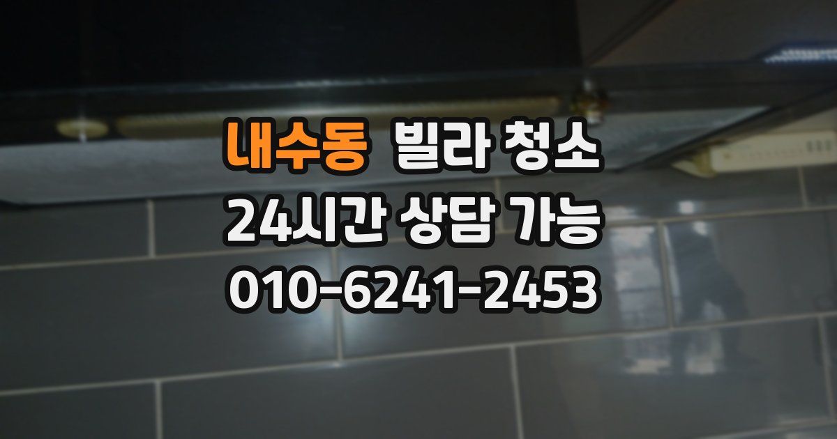 내수동 빌라 청소