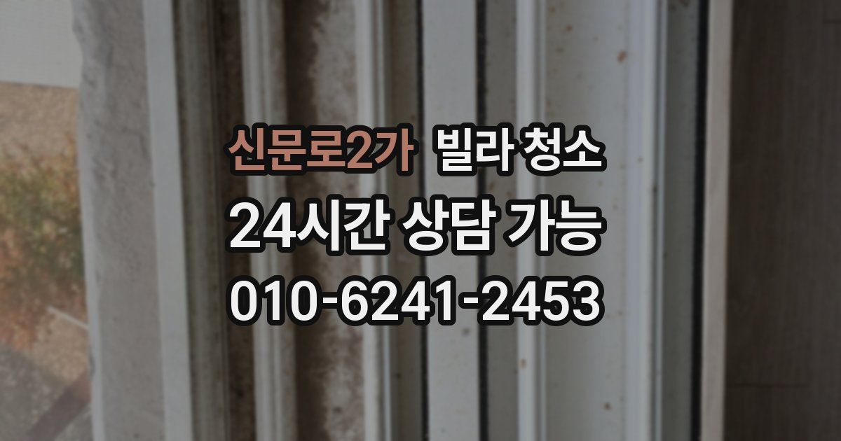 신문로2가 빌라 청소