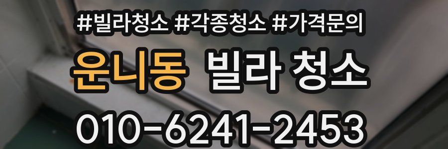 운니동 빌라 청소