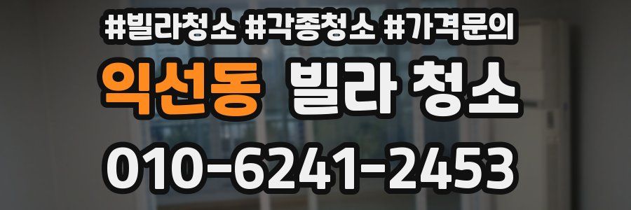 익선동 빌라 청소