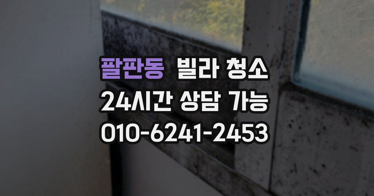 팔판동 빌라 청소