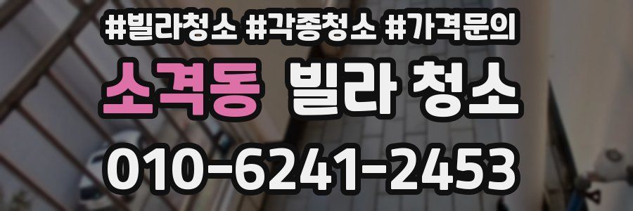 소격동 빌라 청소