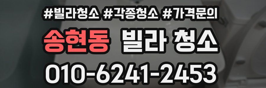 송현동 빌라 청소