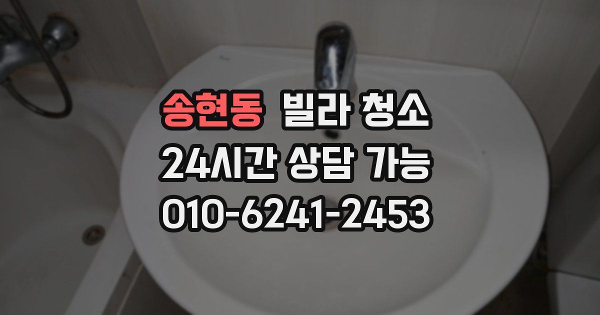 송현동 빌라 청소