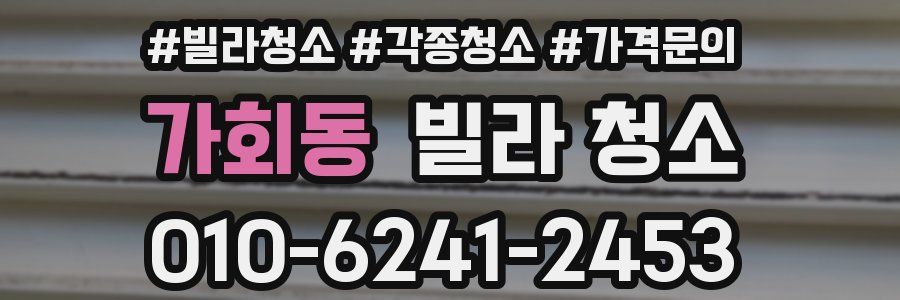 가회동 빌라 청소