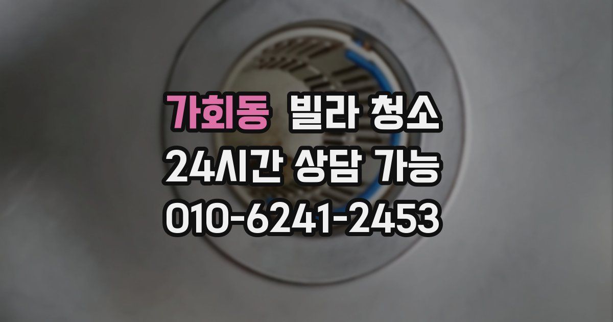 가회동 빌라 청소