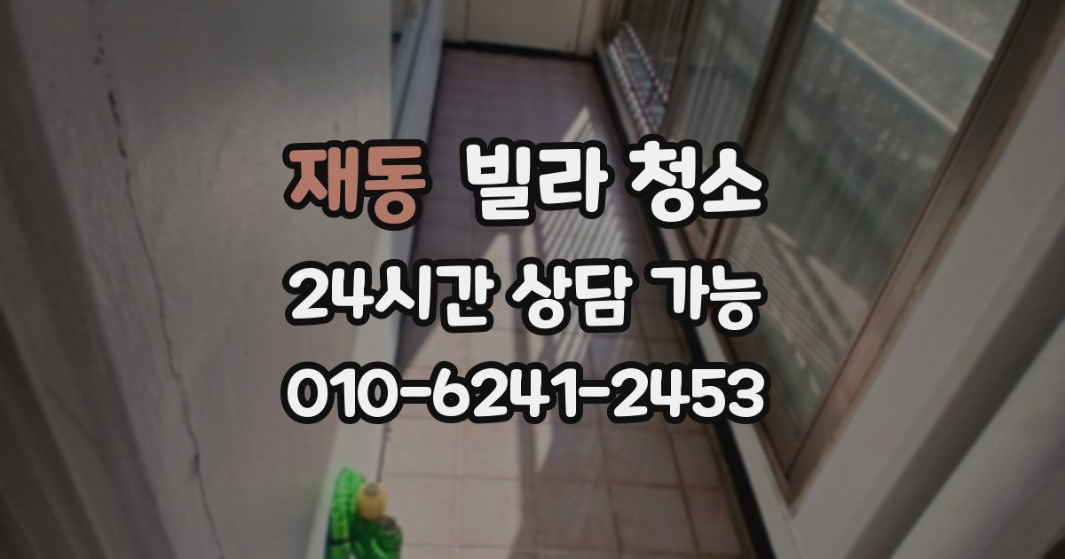 재동 빌라 청소
