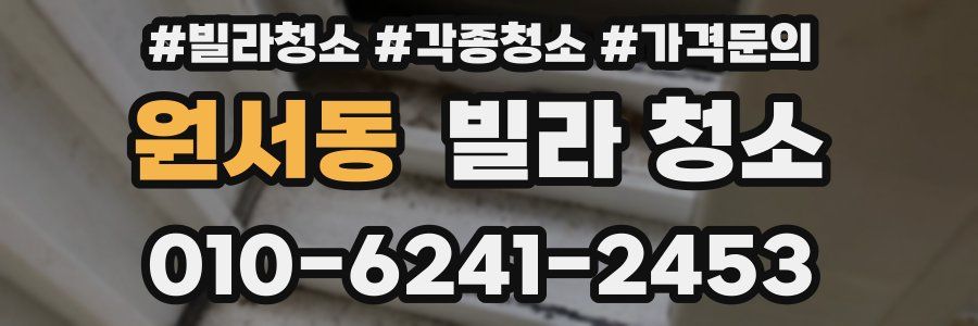 원서동 빌라 청소