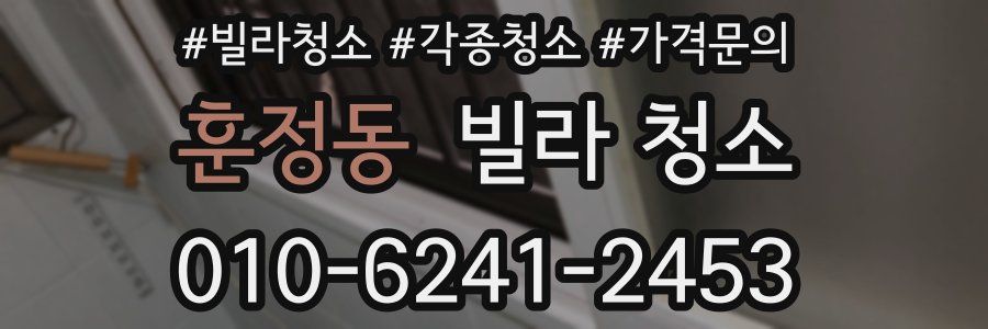 훈정동 빌라 청소