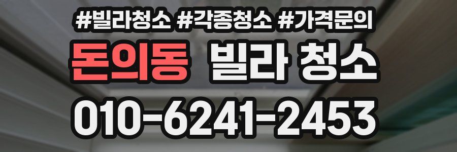 돈의동 빌라 청소