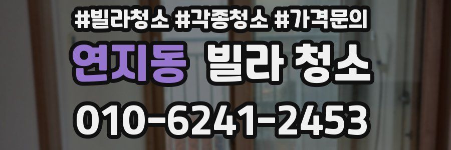 연지동 빌라 청소