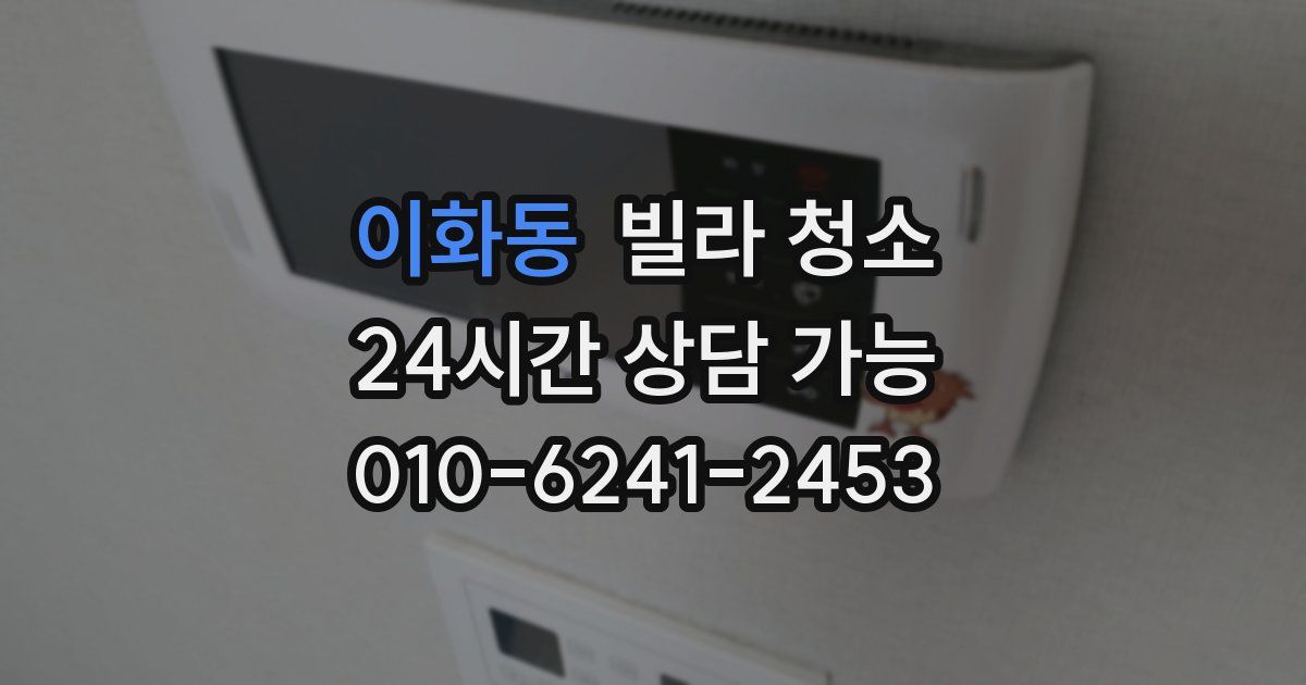 이화동 빌라 청소