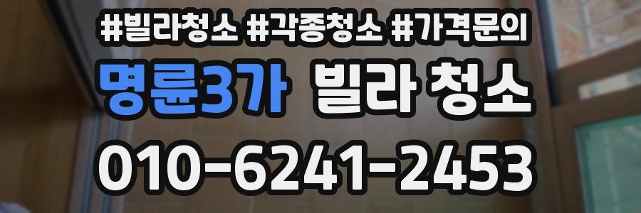 명륜3가 빌라 청소